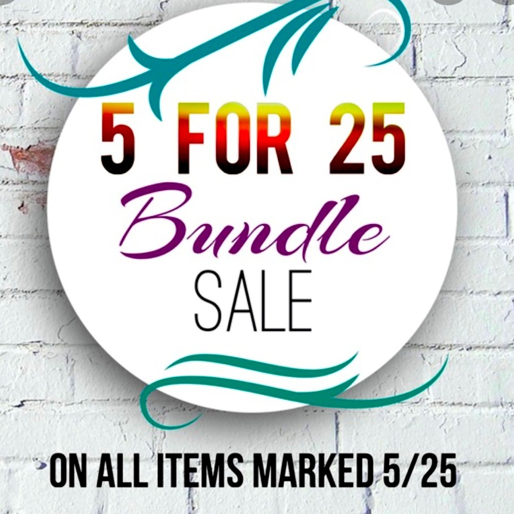👻 All items marked 5/25 are 5 for 25
